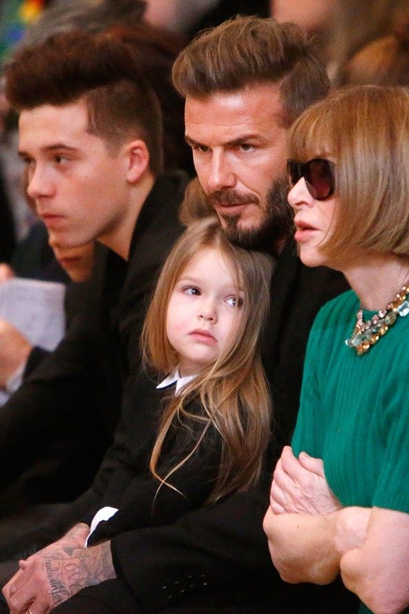 HARPER AT HER MOTHERS SHOW WITH DAVID 8acef