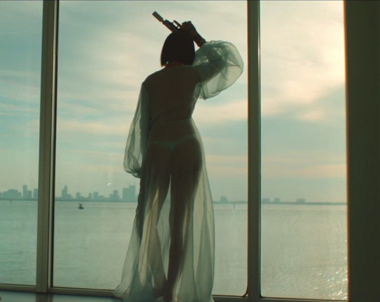 rihanna see through dress i needed you 455c2