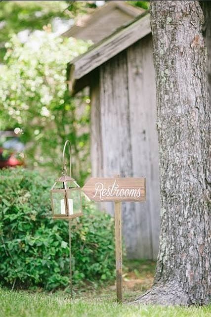 Stake wooden signs mark key locations 1 eac6c