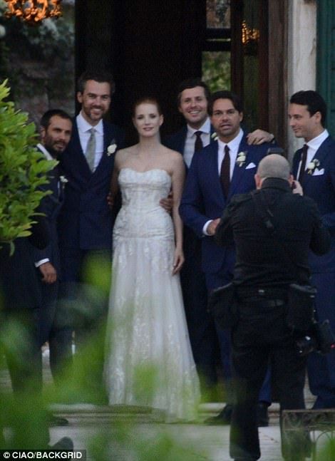 415217CD00000578 4592492 Wedding party The newlyweds were spotted exiting the church foll m 21 1497178673922