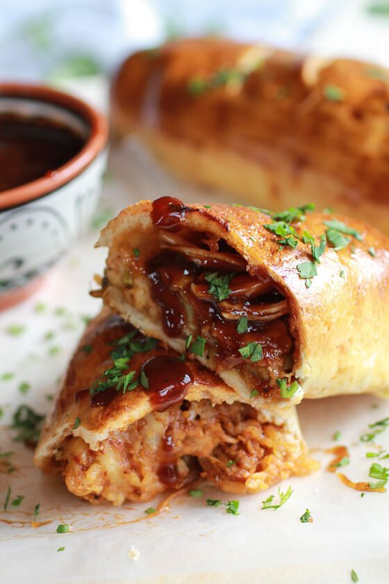 Caramelized Onion and BBQ Chicken Strombolis 10