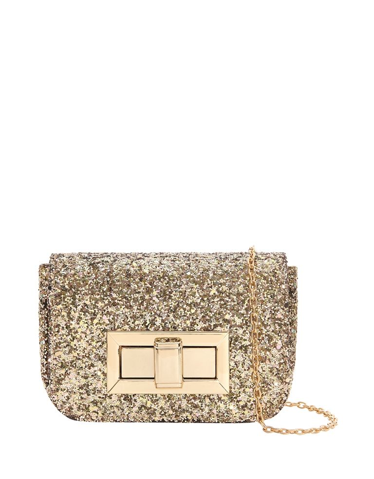 Accessorize Lola Glitter Mini Turnlock Cross Body Bag 2590