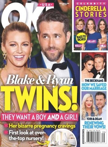 Ryan Reynolds Blake Lively Twins