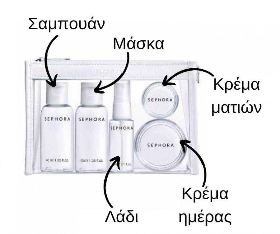 Σετ συσκευασίες ταξιδίου SEPHORA COLLECITON KIT WEEKEND