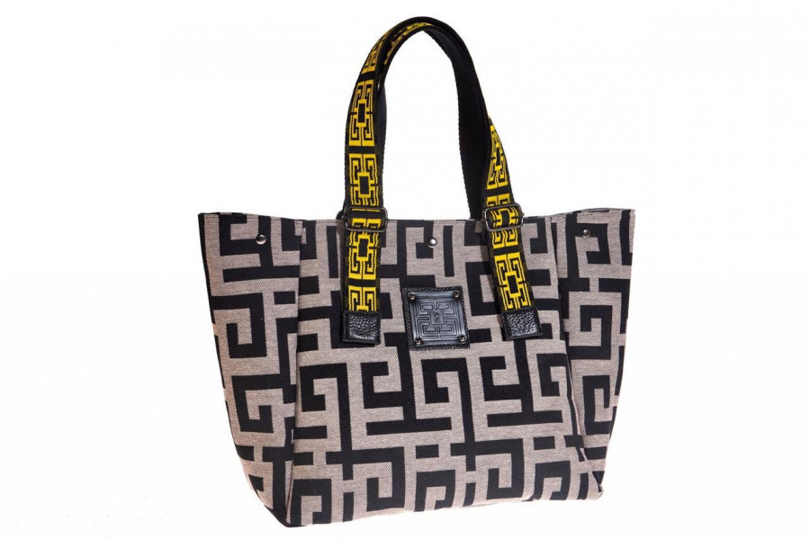 beige black