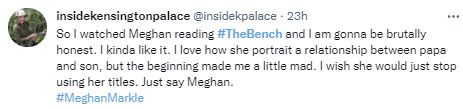 meghan markle the bench