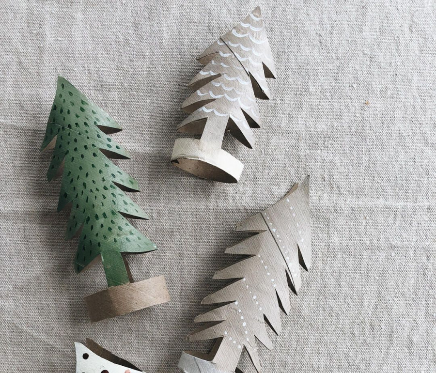 toilet paper roll christmas