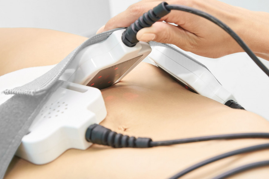 Laser,Lipo,Equipment.,Cosmetic,Fat,Reduce,Treatment.,Woman,In,Medicine