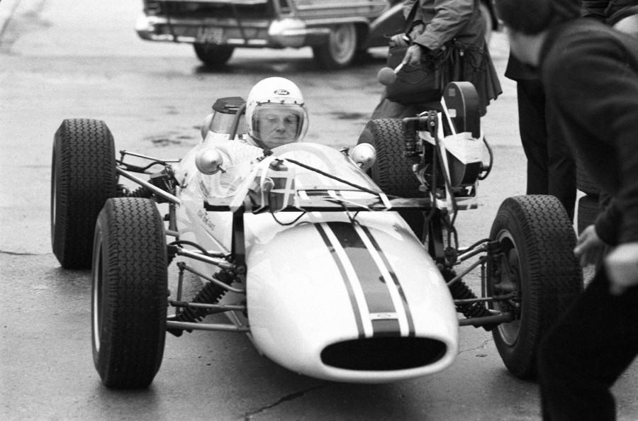 Jean Louis Trintignant During The Racing In France On December 15, 1965.