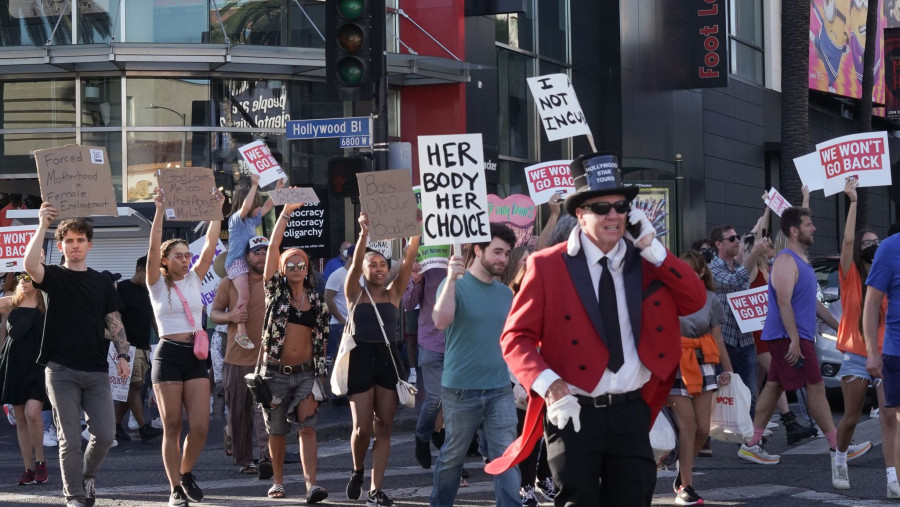 Abortion rights demonstration in Los Angeles
